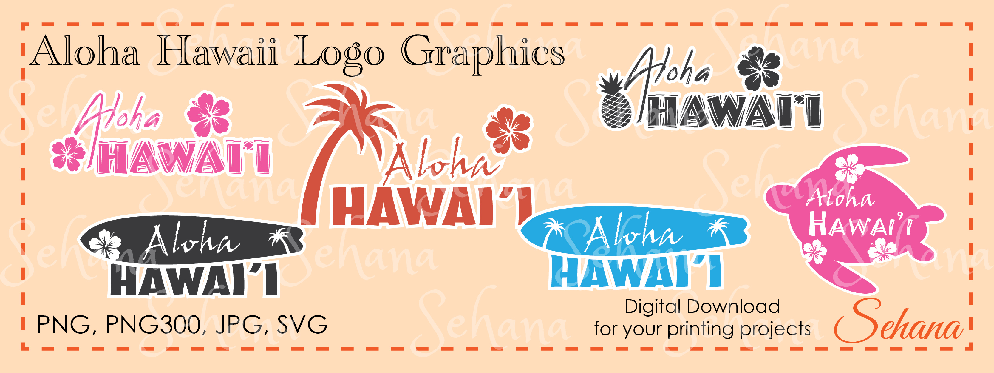 Hawaii inspired Graphics